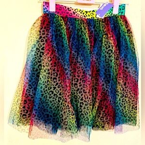 🏳️‍🌈 RAINBOW LEOPARD PRINT PRIDE CHILD’S TUTU Claire’s NWT LGBT Dance Ballet